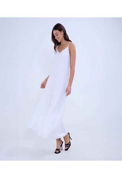 Vestido Para Mujer M/Sisa Largo Color Blanco Marca Ostu #40170277