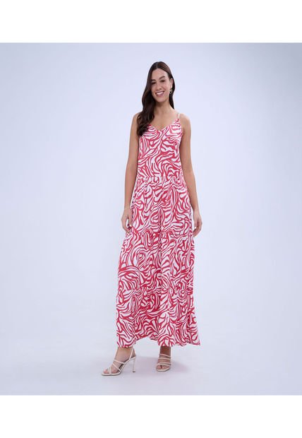 Vestido Para Mujer M/Sisa Largo Color Rojo Marca Ostu #40170280
