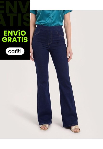 Jean Jegging Flare Shape  Para Mujer Azul Ostu