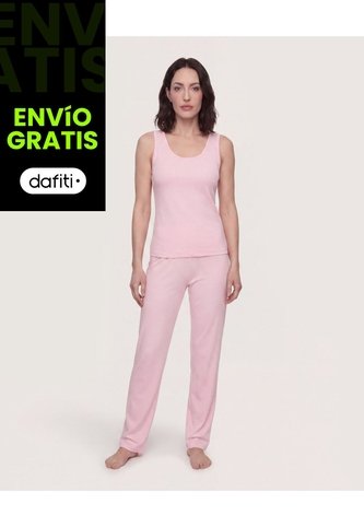 Pijama Textura Suave  Para Mujer Rosado Ostu Ostu