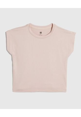 Camiseta Para Niña Manga Sisa Cuello Redondo Color Rosado  Marca Ostu #90090252 Ostu