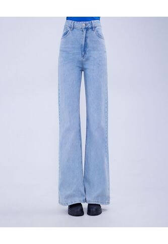 Jean Para Mujer Wide-Leg Color Azul Claro Marca Ostu #40160476 Ostu