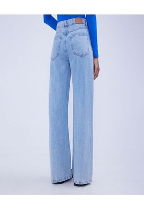 Jean Para Mujer Wide-Leg Color Azul Claro Marca Ostu #40160476