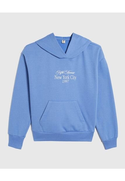 Buzo Para Niña Hoodie Color Azul  Marca Ostu #90060122