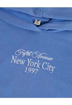 Buzo Para Niña Hoodie Color Azul  Marca Ostu #90060122