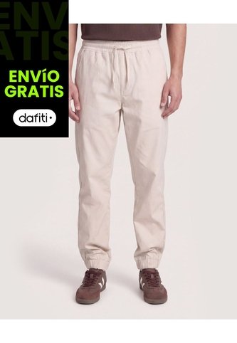 Jogger Utility Relax  Para Hombre Beige Ostu Ostu
