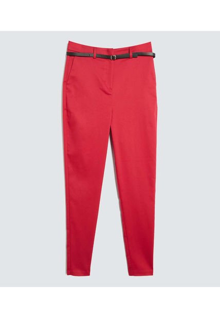 Pantalon Para Mujer Chino Color Rojo Marca Ostu #40070679