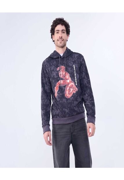 Hoodie Para Hombre Capitán América  De Hombre #60060515 Ostu