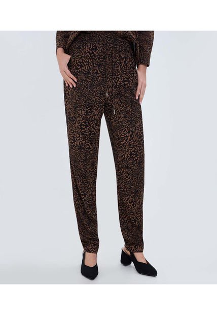 Pantalon Para Mujer Jogger Color Café  Marca Ostu #40070705