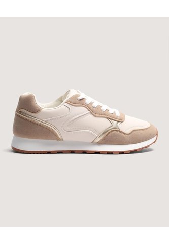Tenis Casuales  Para Mujer Beige Ostu Ostu