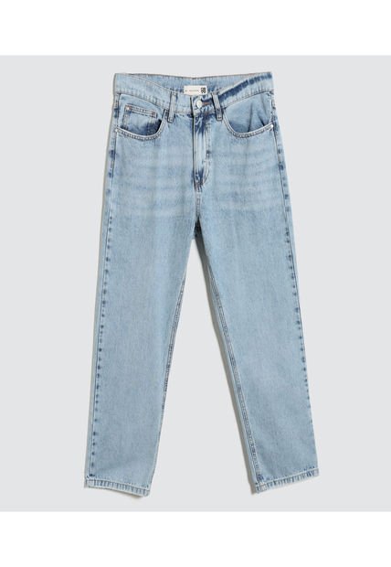 Jean Para Mujer Straight Color Azul Claro Marca Ostu #40160416
