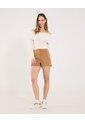 Short Unicolor  Para Mujer Camel Ostu de Ostu