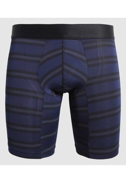 Boxer Para Hombre Filete Medio Microfibra Color Azul  Marca Ostu #60000459