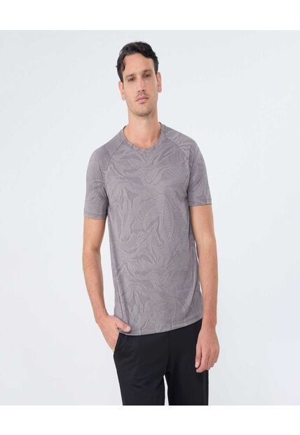 Camiseta Para Hombre Manga Corta Color Café Oscuro Marca Ostu #60091488