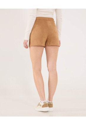 Short Unicolor Para Mujer Camel Ostu