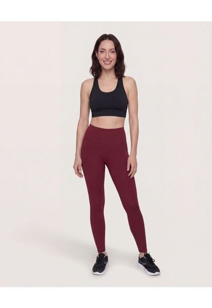 Leggins  Para Mujer Largo Color Vino Marca Ostu #40230666