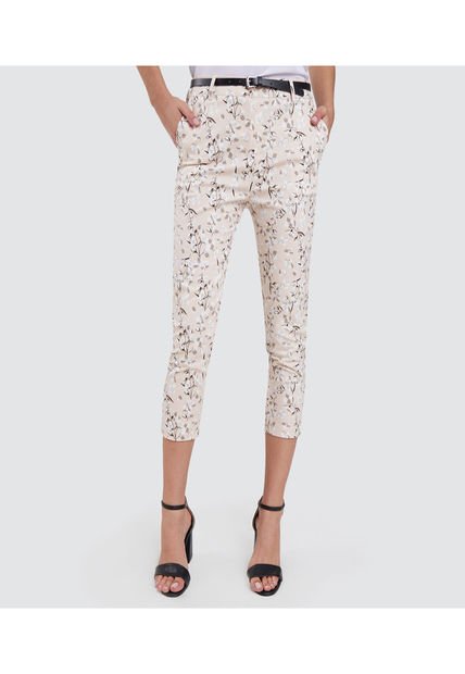 Pantalon Para Mujer Capri Color Beige Marca Ostu #40070373