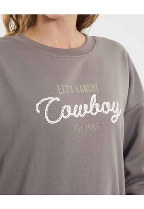 Buzo Para Mujer Cuello Redondo Color Café Marca Ostu #40060477