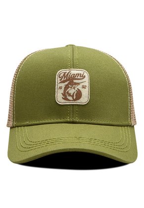 Gorra De Moda Oc Caps Malla Miami Verde