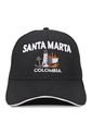 GORRA SANTA MARTA COLOMBIA SOUVENIR NEGRO OC CAPS de Otocaps