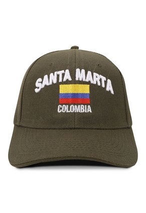 GORRA SANTA MARTA COLOMBIA SOUVENIR VERDE OC CAPS