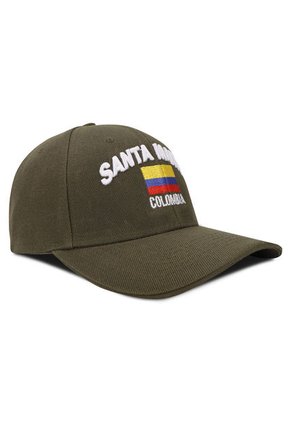 GORRA SANTA MARTA COLOMBIA SOUVENIR VERDE OC CAPS
