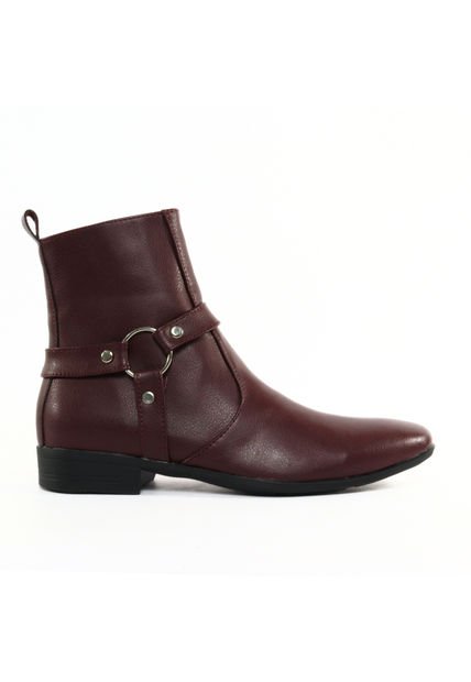 Bota Heavy Vinotinto Brillante Outfit