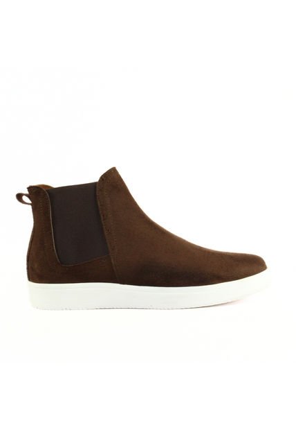 Botas Depor Para Hombre Chelsea Café Gamuza Outfit