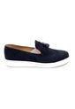Loafer Deportivo Para Hombre Borlas Gamuza Negro Outfit de Outfit Colombia