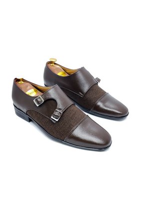 Zapato Hombre Café Outfit Monk