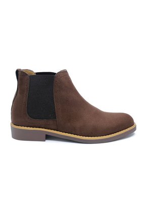 Bota Hombre Café Outfit Chelsea Tracker Gamuza