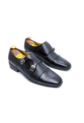 Zapato Hombre Negro Outfit Monk