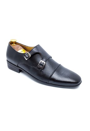 Zapato Hombre Negro Outfit Monk