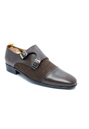 Zapato Hombre Café Outfit Monk