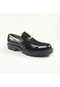 Zapato Loafer Negro Outfit Florencia Gamuza Y Charol de Outfit Colombia