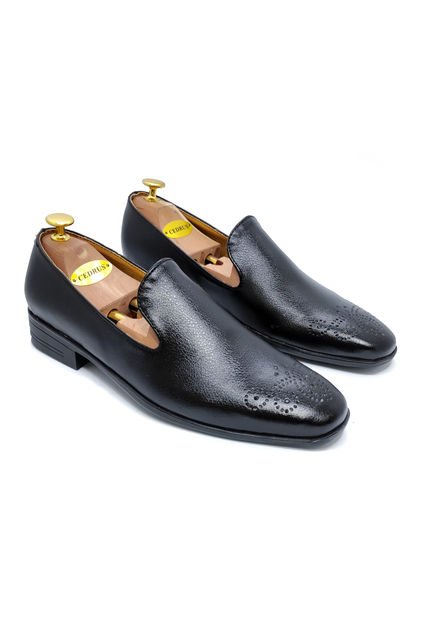 Zapato Loafer Negro Outfit Kingo