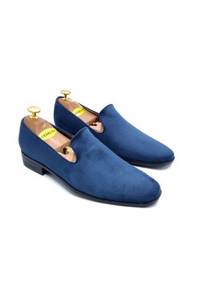 Zapato Hombre Loafer Azul Outfit