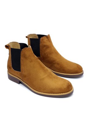 Bota Hombre Miel Outfit Chelsea Tracker Gamuza