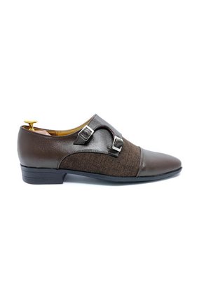Zapato Hombre Café Outfit Monk