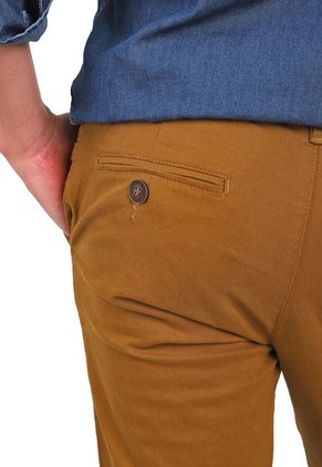 Pantalón En Dril Para Hombre OutFit Mostaza