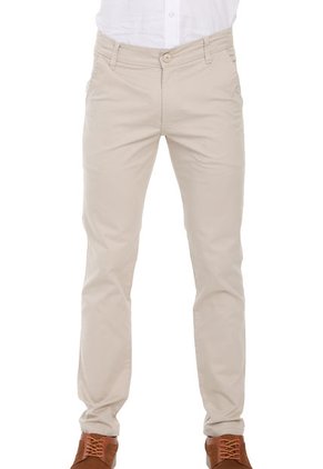 Pantalón En Dril Para Hombre OutFit Beige