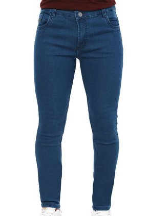 Jeans Tipo Skinny Licrados Para Hombre OutFit Azul Medio