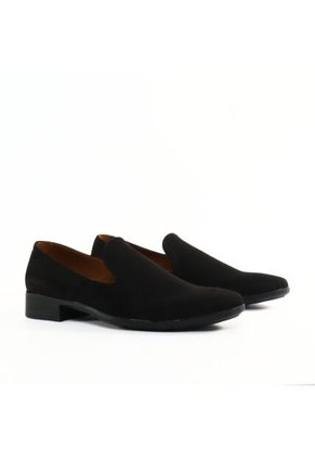 Zapato Loafer Gamuza Negro Outfit