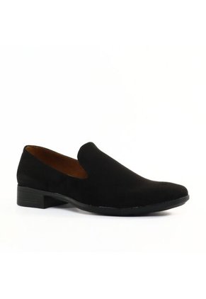 Zapato Loafer Gamuza Negro Outfit