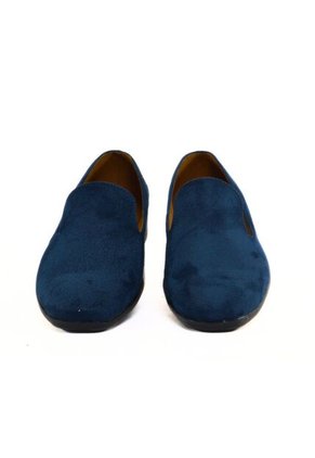 Zapato Loafer Gamuza Azul Oscuro Outfit