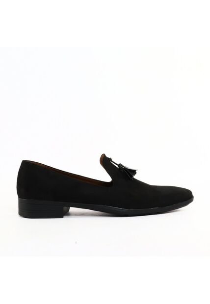 Zapato Hombre Loafer Borlas Negro Outfit