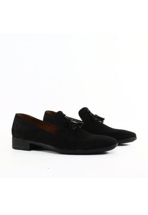 Zapato Hombre Loafer Borlas Negro Outfit