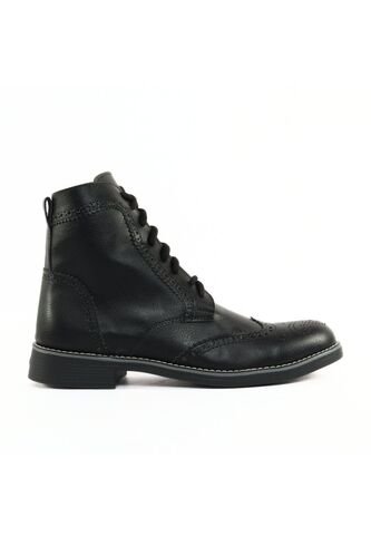 Bota  Oxford Negro Redondo Outfit  Ecocuero Outfit Colombia
