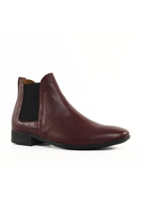 Bota Chelsea Vinotinto  Brillante Outfit