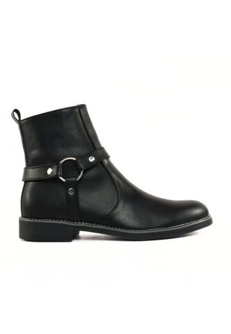 Bota Negro Outfit Heavy Brillante Redondo Outfit Colombia